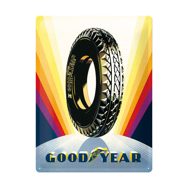 Goodyear Tin Sign (30 x 40 cm) "Rainbow Wheel" image