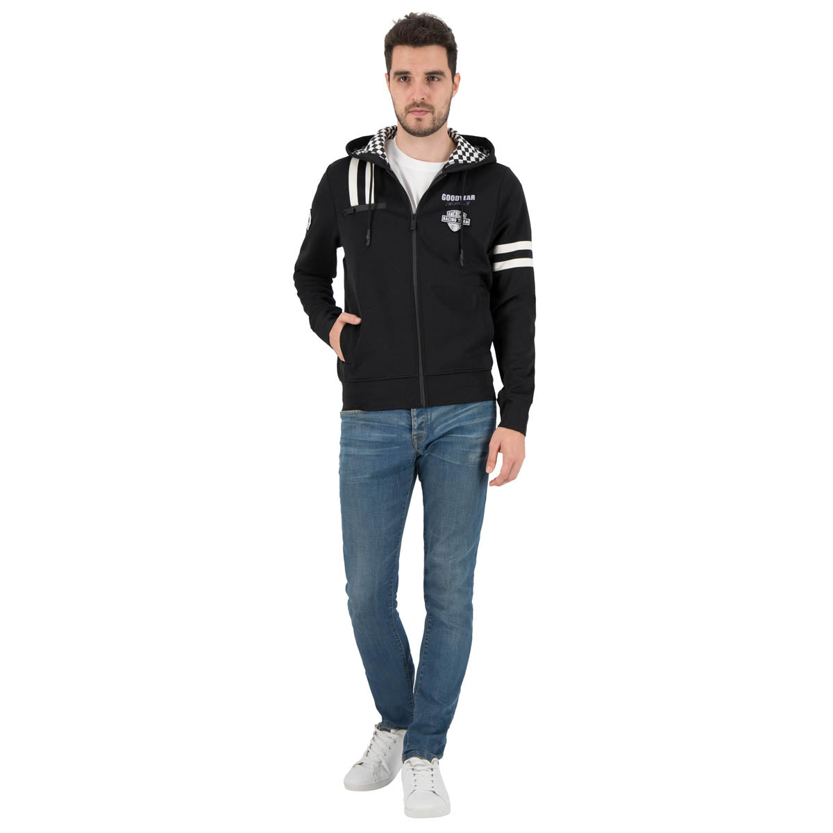 Goodyear Men's Hooded Sweatjacket "Stomper" image