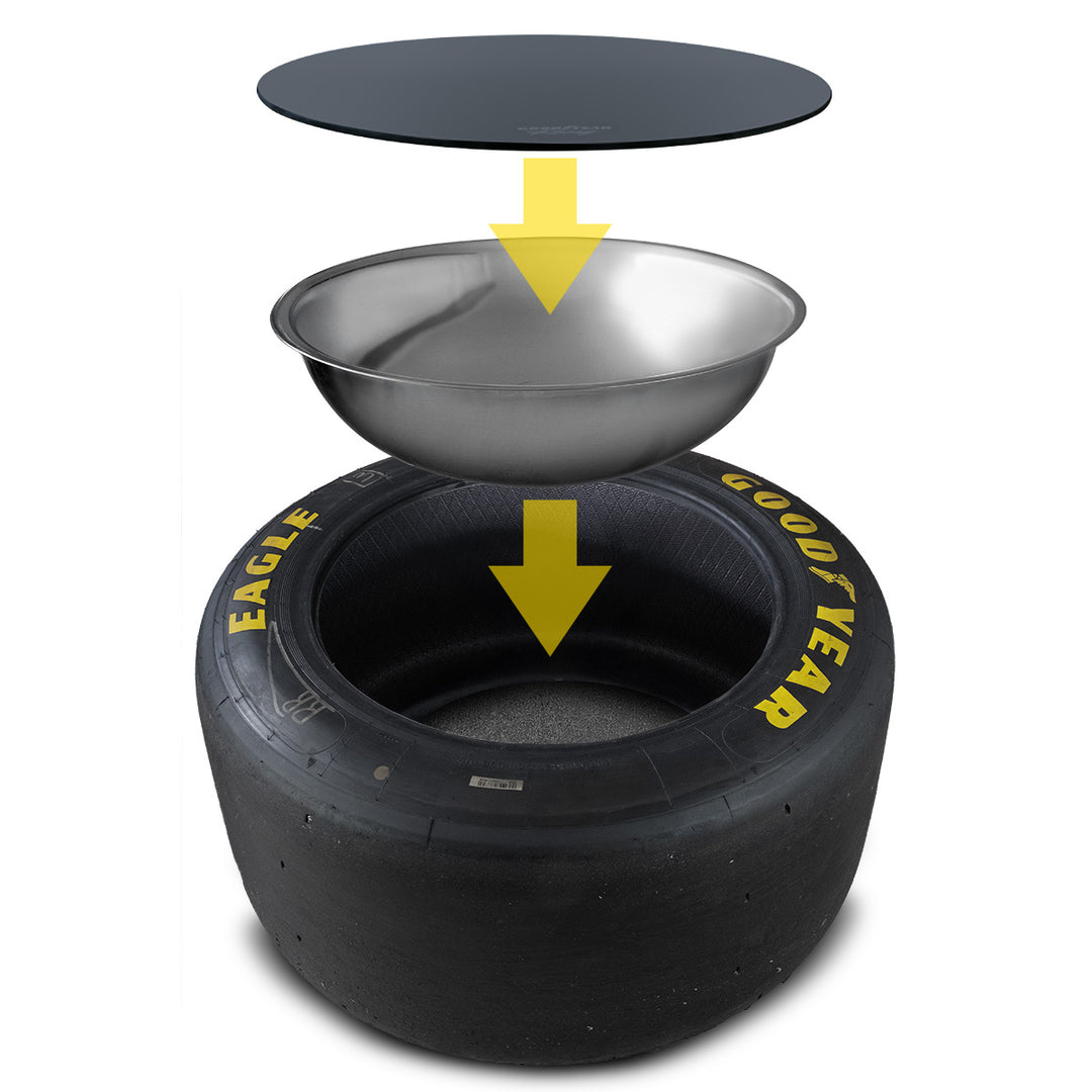 GOODYEAR EAGLE 2-in-1 Tire Table  “WEC LE MANS 2025” - Black