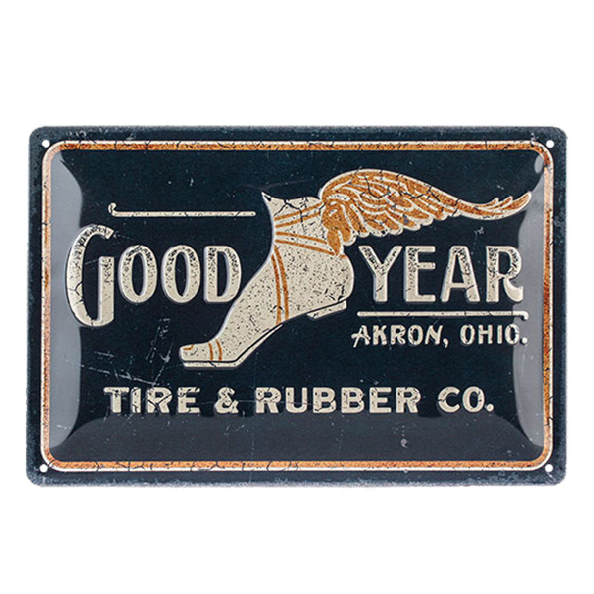Goodyear Tin Sign "Wing Foot Logo 1901" image