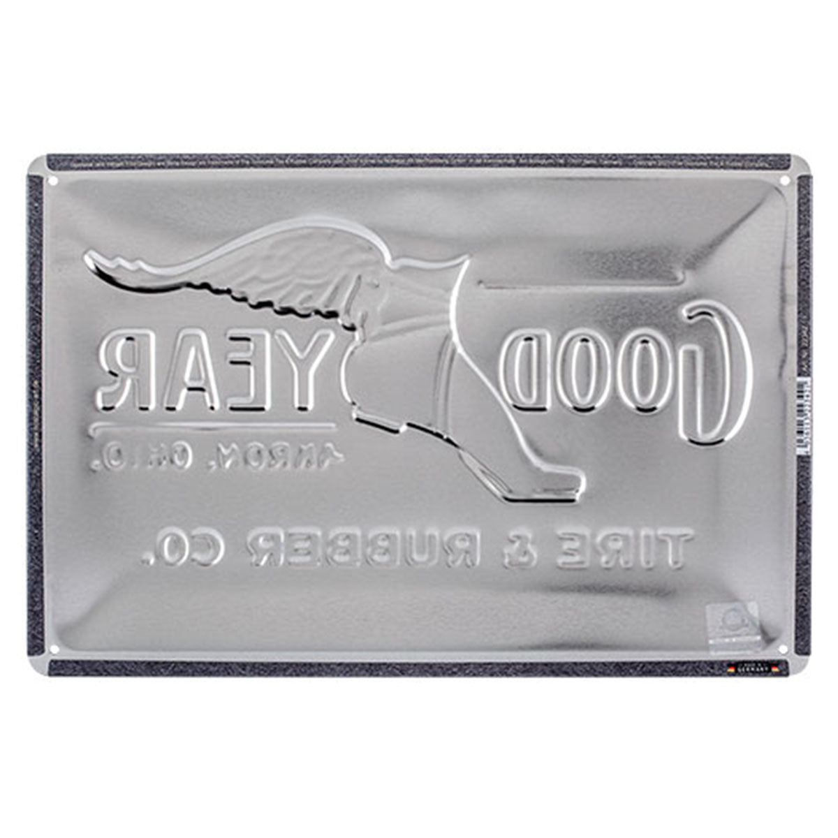 Goodyear Tin Sign "Wing Foot Logo 1901" image
