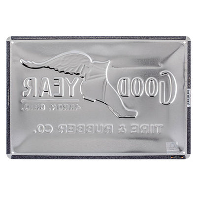 Goodyear Tin Sign "Wing Foot Logo 1901" image