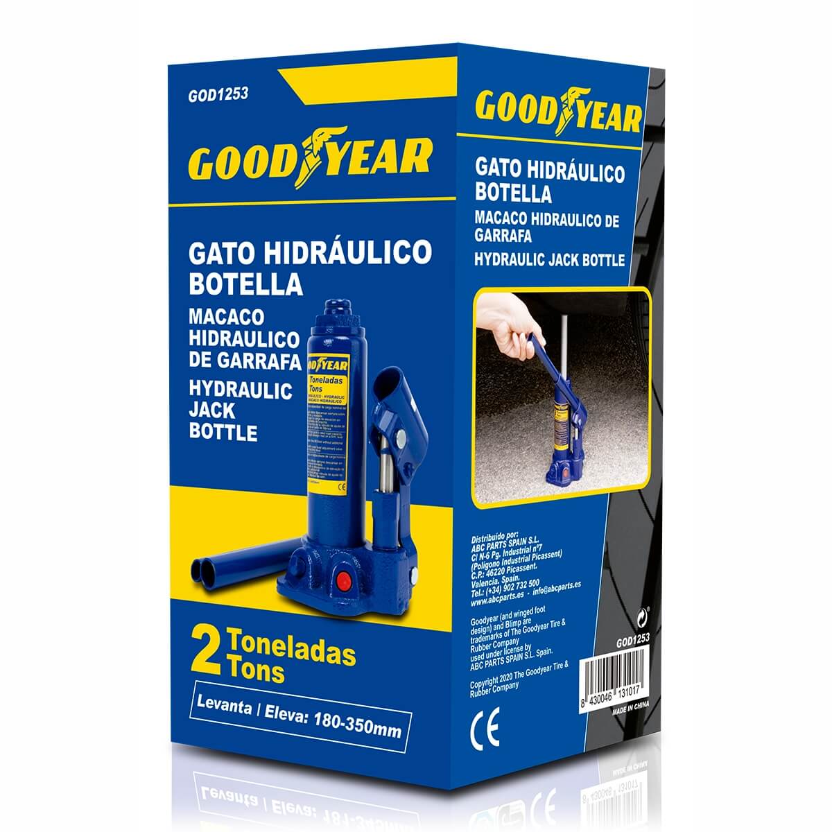 Image du Cric hydraulique Goodyear (2 t)