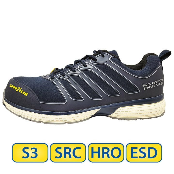 Metal free Goodyear S3 SRC HRO ESD Safety Shoes image