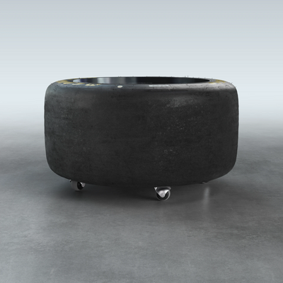 GOODYEAR EAGLE piètement de table avec roulettes - Shorty