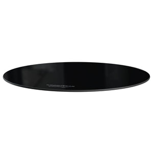 Tempered Glass Top for a Tire Table - Black