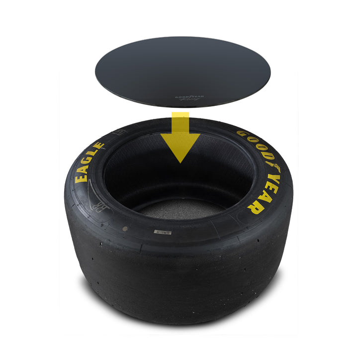 GOODYEAR EAGLE Reifentisch „WEC LE MANS 2025“ - Transparent 