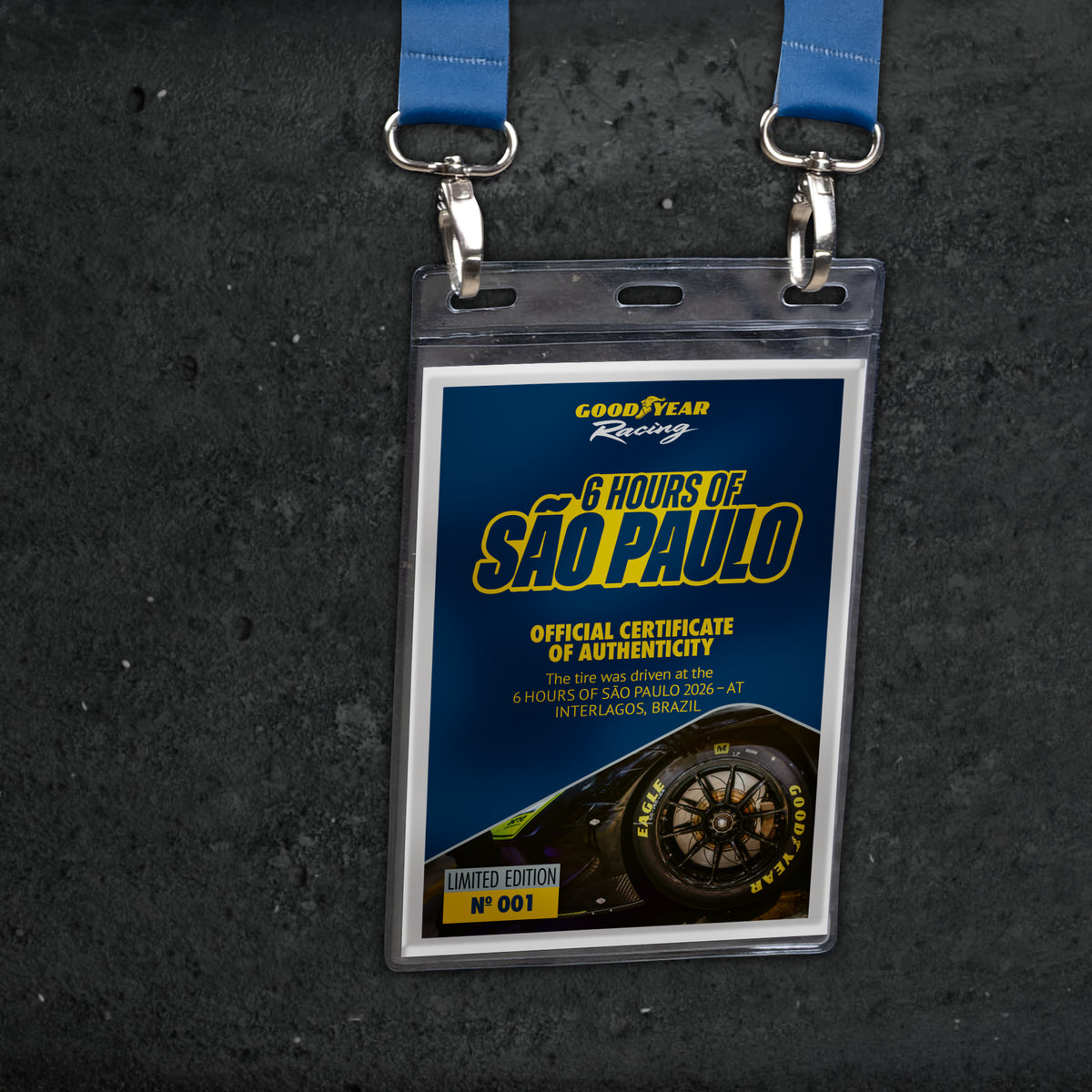 Goodyear Eagle Reifentisch „WEC SAO PAULO 2026"